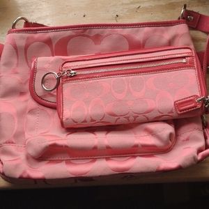 Coach purse and wallet